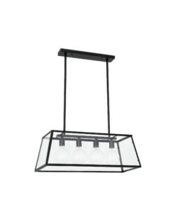 Faro Barcelona ROSE Κρεμαστό Φωτιστικό, Ρυθμιζόμενου Ύψους, Μαύρου Χρώματος 4XE27 60W- 65081