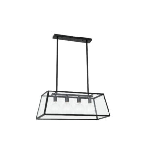 Faro Barcelona ROSE Κρεμαστό Φωτιστικό, Ρυθμιζόμενου Ύψους, Μαύρου Χρώματος 4XE27 60W- 65081