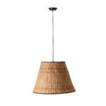 Faro Barcelona SUMBA Κρεμαστό φωτιστικό E27 σε Μαύρο/Ραττάν 15W  – 65134-72