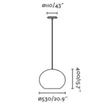 Faro Barcelona HAKA 530 Κρεμαστό Φωτιστικό E27 σε Μαύρο/Ραττάν 15W   – 65134-75