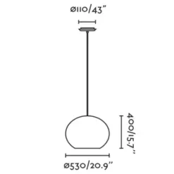Faro Barcelona HAKA 530 Κρεμαστό Φωτιστικό E27 σε Μαύρο/Ραττάν 15W   – 65134-75