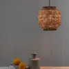 Faro Barcelona TUPAI Κρεμαστό Φωτιστικό E27 σε Μαύρο/Ραττάν  – 65134-77