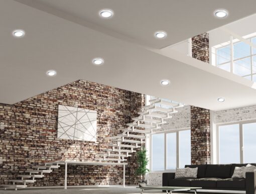 Χωνευτό Φωτιστικό Trio Lighting LED 10W  Χρώμιο Πλαστικό 1040lm 3000K  652410106