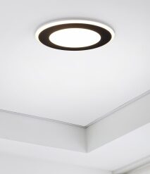 Χωνευτό Φωτιστικό Trio Lighting  LED 10W Μαύρο Ματ Πλαστικό 1040lm  3000K – 652410132