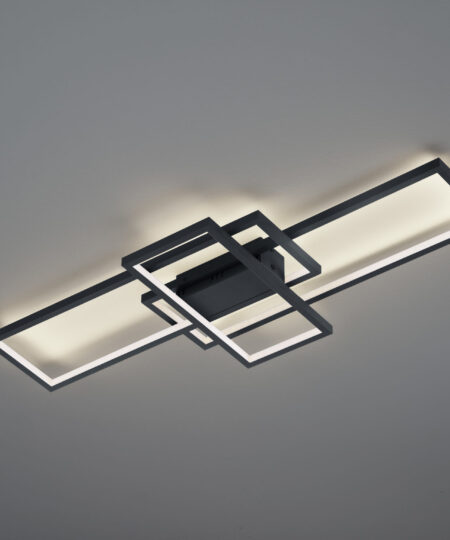 Φωτιστικό Οροφής Trio Lighting LED 36W  Ανθρακί Μεταλλικό 3000lm RGBW 3000 – 6000K  652610342