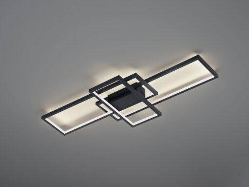 Φωτιστικό Οροφής Trio Lighting LED 36W  Ανθρακί Μεταλλικό 3000lm RGBW 3000 – 6000K  652610342