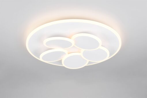 Φωτιστικό Οροφής Γκρι MANDALA LED 35W 4200lm CCT Dimmable με Τηλεχειριστήριο Trio Lighting – 653210631