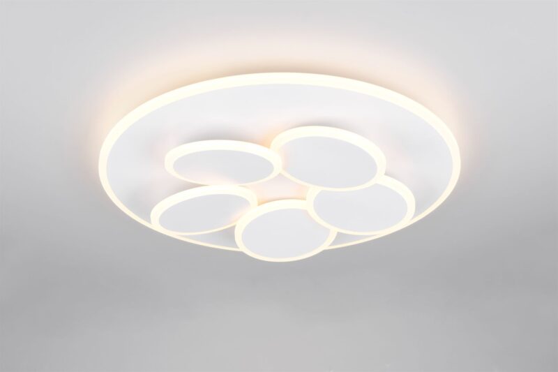 Φωτιστικό Οροφής Γκρι MANDALA LED 35W 4200lm CCT Dimmable με Τηλεχειριστήριο Trio Lighting – 653210631