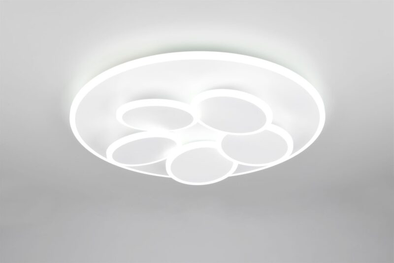 Φωτιστικό Οροφής Γκρι MANDALA LED 35W 4200lm CCT Dimmable με Τηλεχειριστήριο Trio Lighting – 653210631