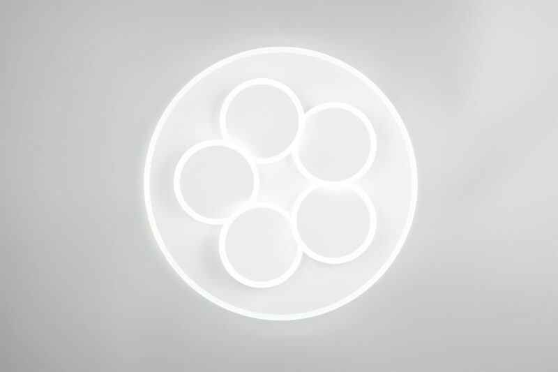 Φωτιστικό Οροφής Γκρι MANDALA LED 35W 4200lm CCT Dimmable με Τηλεχειριστήριο Trio Lighting – 653210631