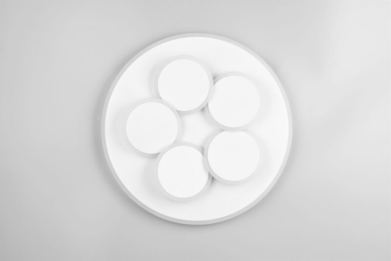 Φωτιστικό Οροφής Γκρι MANDALA LED 35W 4200lm CCT Dimmable με Τηλεχειριστήριο Trio Lighting – 653210631