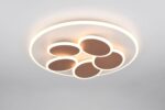 Φωτιστικό Οροφής Γκρι & Χρυσό MANDALA LED 35W 4200lm CCT Dimmable με Τηλεχειριστήριο Trio Lighting – 653210676