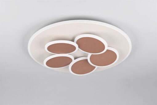 Φωτιστικό Οροφής Γκρι & Χρυσό MANDALA LED 35W 4200lm CCT Dimmable με Τηλεχειριστήριο Trio Lighting – 653210676