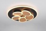Φωτιστικό Οροφής Μαύρο-Χρυσό MANDALA LED 35W 4200lm CCT Dimmable με Τηλεχειριστήριο Trio Lighting – 653210680