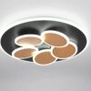 Φωτιστικό Οροφής Μαύρο-Χρυσό MANDALA LED 35W 4200lm CCT Dimmable με Τηλεχειριστήριο Trio Lighting – 653210680
