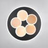 Φωτιστικό Οροφής Μαύρο-Χρυσό MANDALA LED 35W 4200lm CCT Dimmable με Τηλεχειριστήριο Trio Lighting – 653210680