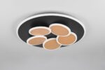 Φωτιστικό Οροφής Μαύρο-Χρυσό MANDALA LED 35W 4200lm CCT Dimmable με Τηλεχειριστήριο Trio Lighting – 653210680