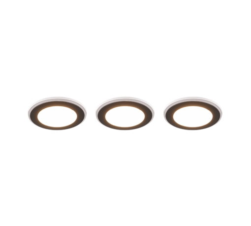 Χωνευτό Φωτιστικό Οροφής Trio Lighting LED 4W 3000K RGBW Μαύρου Χρώματος – 653610332