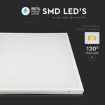 LED Πάνελ Τετράγωνο 2 σε 1 Επιφανειακό-Χωνευτό 60x60cm 25W V-TAC 110° 4000lm Φυσικό 4000K – 6601