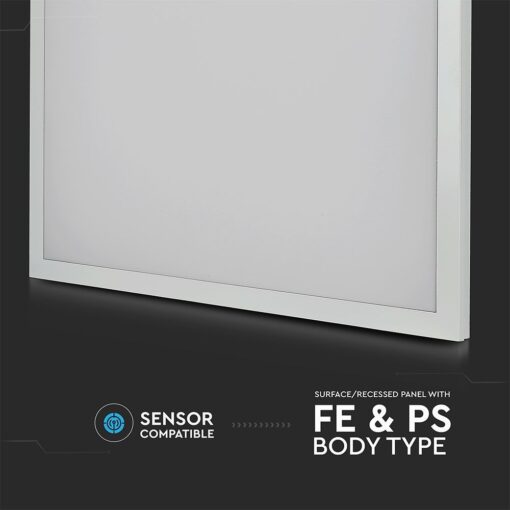 LED Πάνελ Τετράγωνο 2 σε 1 Επιφανειακό-Χωνευτό 60x60cm 25W V-TAC 110° 4000lm Φυσικό 4000K – 6601