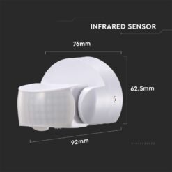 Ανιχνευτής κίνησης Infrared Max 600W Λευκός V-TAC – 6611
