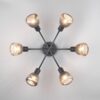 Πολύφωτο Οροφής Μαύρο Ματ & Γυαλί TARIFA 6xE27 Trio Lighting – 662800632