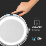 LED Επιτραπέζιος Καθρέφτης 3W Μπαταρίας Περιστρεφόμενος 6400K – 6629