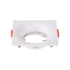 Χωνευτό φωτιστικό Spot GU10 τετράγωνο λευκό V-TAC – 6634