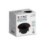 Χωνευτό φωτιστικό Spot GU10 στρογγυλό βαθύ μαύρο V-TAC – 6637