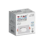 Χωνευτό φωτιστικό Spot GU10 τετράγωνο λευκό 2 τμχ. V-TAC – 6642
