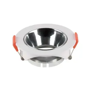 Χωνευτό φωτιστικό Spot GU10 στρογγυλό λευκό με χρώμιο ανακλαστήρα V-TAC – 6647