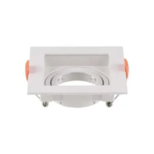 Χωνευτό φωτιστικό Spot GU10 τετράγωνο λευκό κινητό V-TAC – 6656