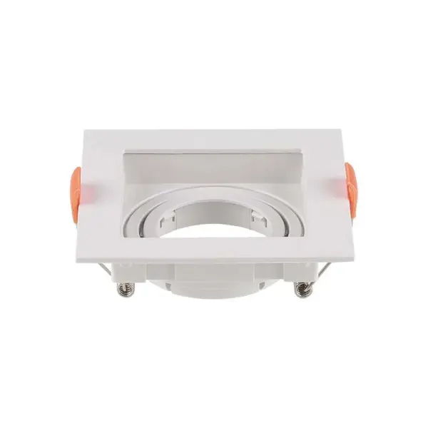 Χωνευτό φωτιστικό Spot GU10 τετράγωνο λευκό κινητό V-TAC – 6656
