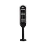 LED ηλιακό φωτιστικό κήπου 5W IP65 θερμό λευκό 3000K με ανιχνευτή κίνησης & φωτός με μαύρο σώμα V-TAC – 6666