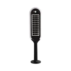 LED ηλιακό φωτιστικό κήπου 5W IP65 θερμό λευκό 3000K με ανιχνευτή κίνησης & φωτός με μαύρο σώμα V-TAC – 6666