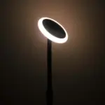 LED ρυθμιζόμενο ηλιακό φωτιστικό κήπου 8W IP65 φυσικό λευκό 4000K με ανιχνευτή φωτός με μαύρο σώμα V-TAC – 6669