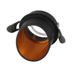 Χωνευτό φωτιστικό Spot GU10 στρογγυλό μαύρο & χρυσό V-TAC – 6683