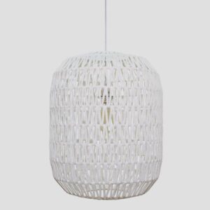 ΦΩΤΙΣΤΙΚΟ ΚΡΕΜΑΣΤΟ ΜΟΝΟΦΩΤΟ Ε27 MAX40W Φ40x49cm ΣΧΟΙΝΙ ΛΕΥΚΟ EUROLAMP 144-32002