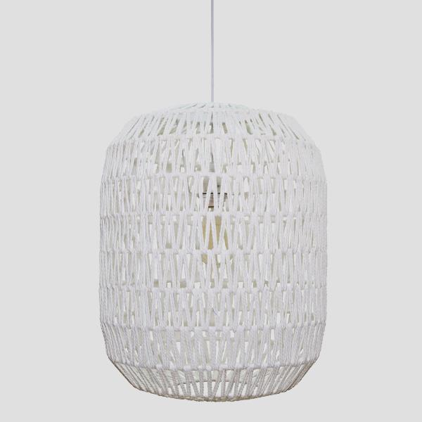 ΦΩΤΙΣΤΙΚΟ ΚΡΕΜΑΣΤΟ ΜΟΝΟΦΩΤΟ Ε27 MAX40W Φ40x49cm ΣΧΟΙΝΙ ΛΕΥΚΟ EUROLAMP 144-32002