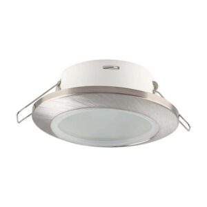 Χωνευτό φωτιστικό Spot GU10 στρογγυλό με satin nickel σώμα IP44 V-TAC – 6700