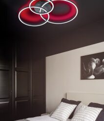 Φωτιστικό Οροφής Trio Lighting  LED 28W Μαύρο Ματ Μεταλλικό Dimmable 3200lm  2700 – 6500K – 670810632