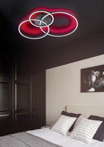 Φωτιστικό Οροφής Trio Lighting  LED 28W Μαύρο Ματ Μεταλλικό Dimmable 3200lm  2700 – 6500K – 670810632