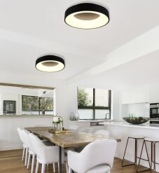 Φωτιστικό Οροφής Trio Lighting LED 27W  Μαύρο Ματ Μεταλλικό Step Dimmable 3100lm 3000K  671210132