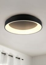 Φωτιστικό Οροφής Trio Lighting LED 48W  Μαύρο Ματ Μεταλλικό Dimmable 5600lm 2700 – 6000K  671290132