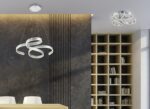 Φωτιστικό Οροφής Trio Lighting LED 40W  Βουρτσισμένο Αλουμίνιο Μεταλλικό Step Dimmable 6000lm 3000K  671310105