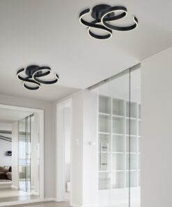 Φωτιστικό Οροφής Trio Lighting LED 40W  Ανθρακί Μεταλλικό Step Dimmable 6000lm 3000K  671310142