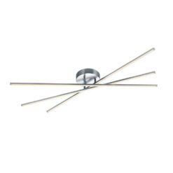 Φωτιστικό Οροφής Trio Lighting LED 8,5W  Νίκελ Ματ Μεταλλικό Step Dimmable 950lm 3000K  671610307