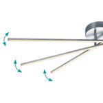 Φωτιστικό Οροφής Trio Lighting LED 8,5W  Νίκελ Ματ Μεταλλικό Step Dimmable 950lm 3000K  671610307
