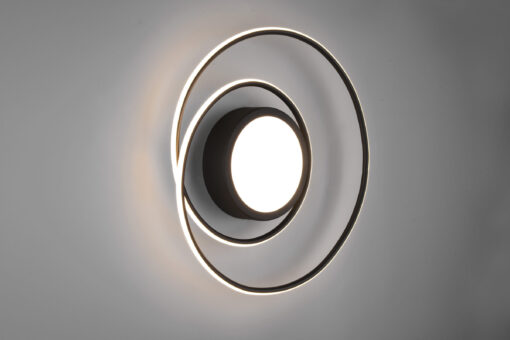 Φωτιστικό Οροφής Trio Lighting  LED 56W Μαύρο Ματ Μεταλλικό Dimmable 6800lm  2700Κ-6000K με Τηλεχειριστήριο – 672310232