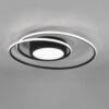 Φωτιστικό Οροφής Trio Lighting  LED 56W Μαύρο Ματ Μεταλλικό Dimmable 6800lm  2700Κ-6000K με Τηλεχειριστήριο – 672310232